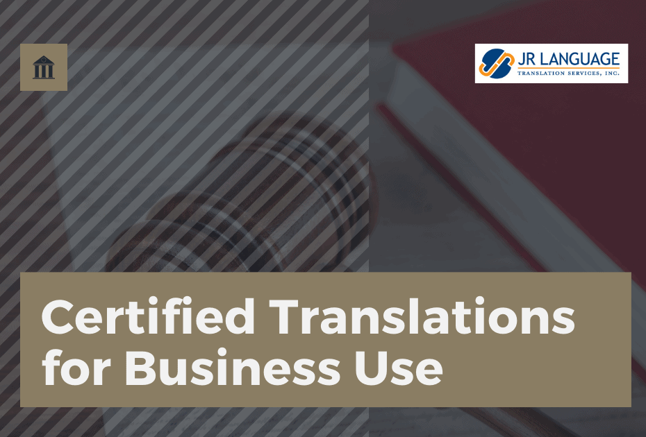 Certified Translation Services