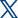 x logo